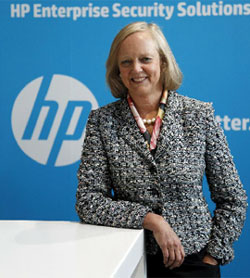 Meg Whitman, consejera delegada de HP, en Barcelona.