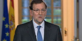 Mariano Rajoy, durante su intervencin