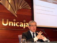 El presidente de Unicaja, Braulio Medel