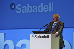 El presidente de Sabadell, Josep Oli