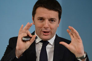 Matteo Renzi, primer ministro italiano, anuncia la rebaja de impuestos
