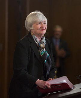 Yellen, presidenta de la Fed