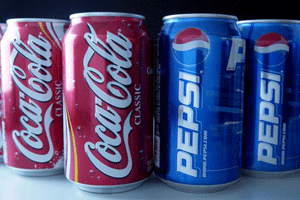 Coca-Cola y Pepsi.