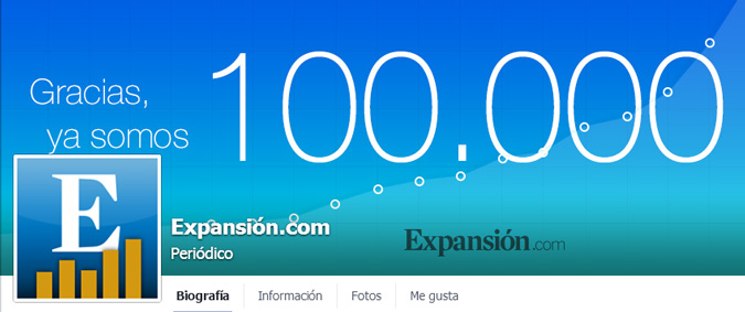 Expansin.com supera los 100.000 fans en Facebook