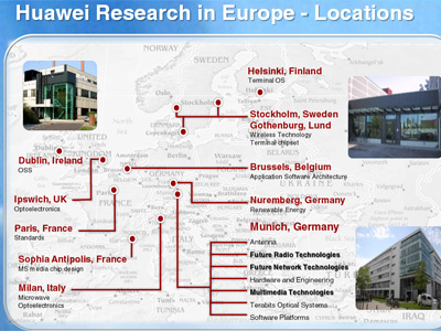 Grandes centros de investigacin europeos de Huawei/ Cortesa de Huawei.