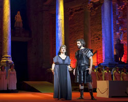 pera Dido y Eneas de Henry Purcell en el Festival Internacional de Teatro Clsico de Mrida. / Efe