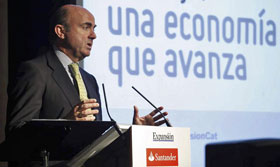 El ministro de Economa y Competitividad, Luis de Guindos