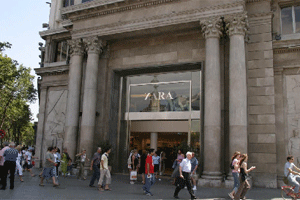 Zara del Paseo de Gracia de Barcelona.