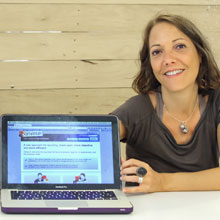 Pauline Quillet, creadora de la plataforma Omanuh, que simula los procesos de seleccin/ Jon Horna