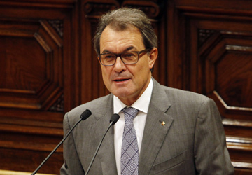 Artur Mas, presidente de la Generalitat de Catalua.