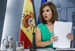 La vicepresidenta, Soraya Senz de Santamara.