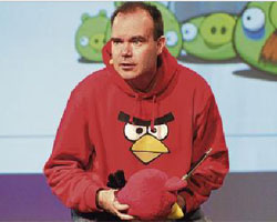 Peter Vesterbacka es el Mighty Eagle de Rovio, la compaa de Angry Birds.