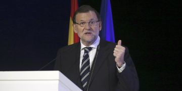 Mariano Rajoy, hoy, en la Cumbre de Ceal en Madrid