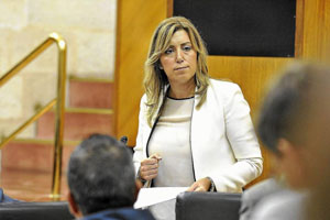 La presidenta de la Junta de Andaluca, Susana Diaz