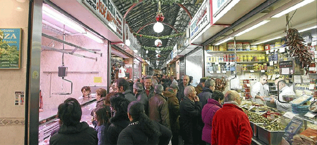 Un mercado de abastos en Valladolid