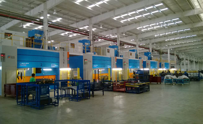 Interior de la fbrica de Gestamp en Dongguan (China).