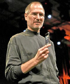 Steve Jobs, en la presentacin del primer iPhone, en 2007, considerada todo un hito en la historia del mrketing.