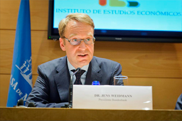 Weidmann dice que ahora no es el momento de aplicar el QE