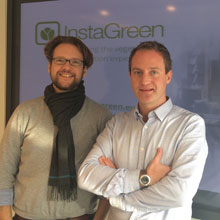Remko Dirkmaat (izda.) y Jens Ruijg, fundadores de Instagreen.