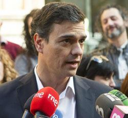 Pedro Snchez, secretario general del PSOE.