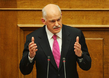 El exprimer ministro griego George Papandru.