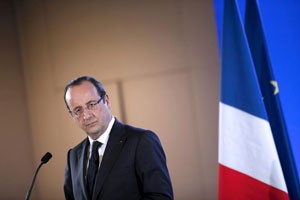 El presidente francs, Francois Hollande