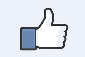 El logo de "Me Gusta" en Facebook