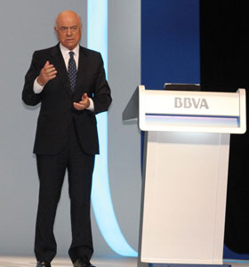 El presidente de BBVA, Francisco Gonzlez
