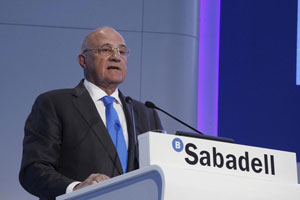 El presidente de Sabadell, Josep Oliu