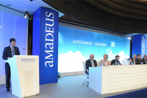 Amadeus abona un dividendo fijo de 0,32 euros brutos por accin con cargo a 2014