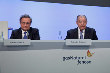 Rafael Villaseca es el consejero delegado de Gas Natural Fenosa y Salvador Gabarr su presidente