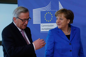 Juncker Merkel rescate Grecia