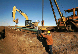 Proyecto de explotacin de 'fracking' en Dakota del Norte (EEUU).